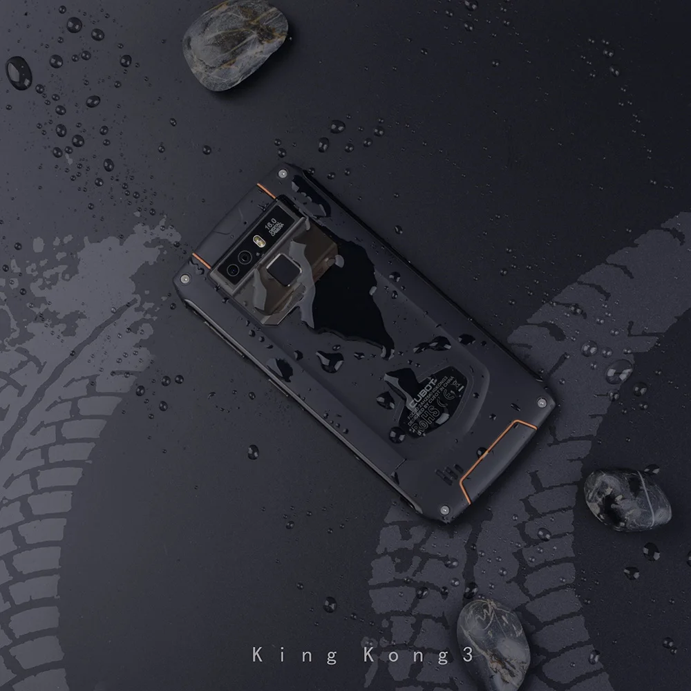 Cubot King Kong 3 IP68 Водонепроницаемый Защитный Телефон NFC 6000 мА/ч, большая Батарея Android 8,1 4 Гб+ 64 Гб Тип-C FastCharge OctaCore KingKong 3