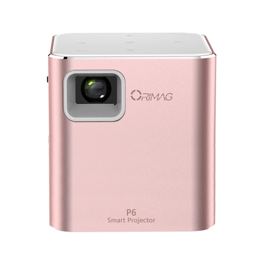 Exquizon портативный мини проектор P6 DLP Проектор 80 Ansi люмен Wifi MAX 1080 P домашний