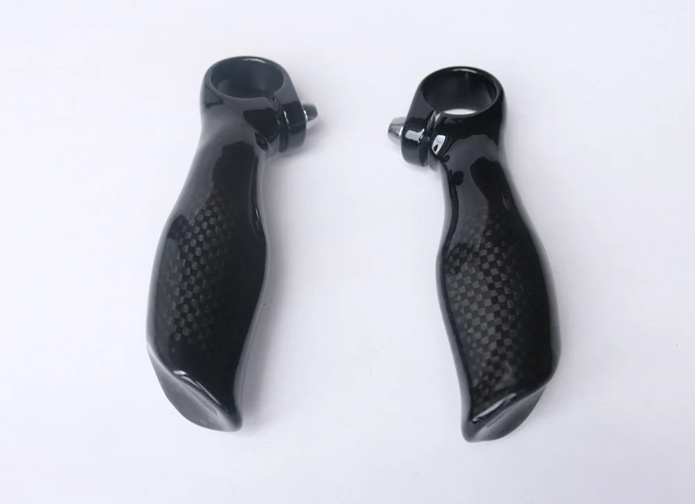 Наконечники руля велосипеда из углеродного волокна для горного 22 2 мм глянцевые