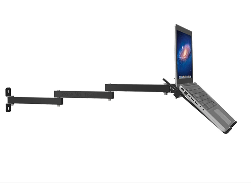 Складной настенный держатель для ноутбука 17-27 дюймов с двумя руками | Компьютеры