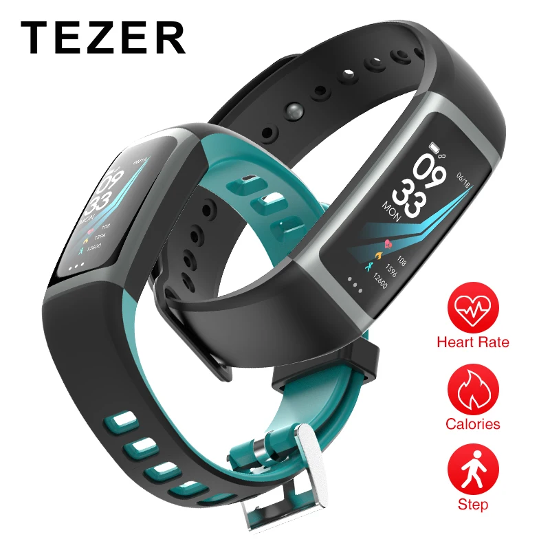 TEZER R26 умный Браслет фитнес-трекер с монитором сердечного ритма кровяное давление монитор кислорода для iOS Android