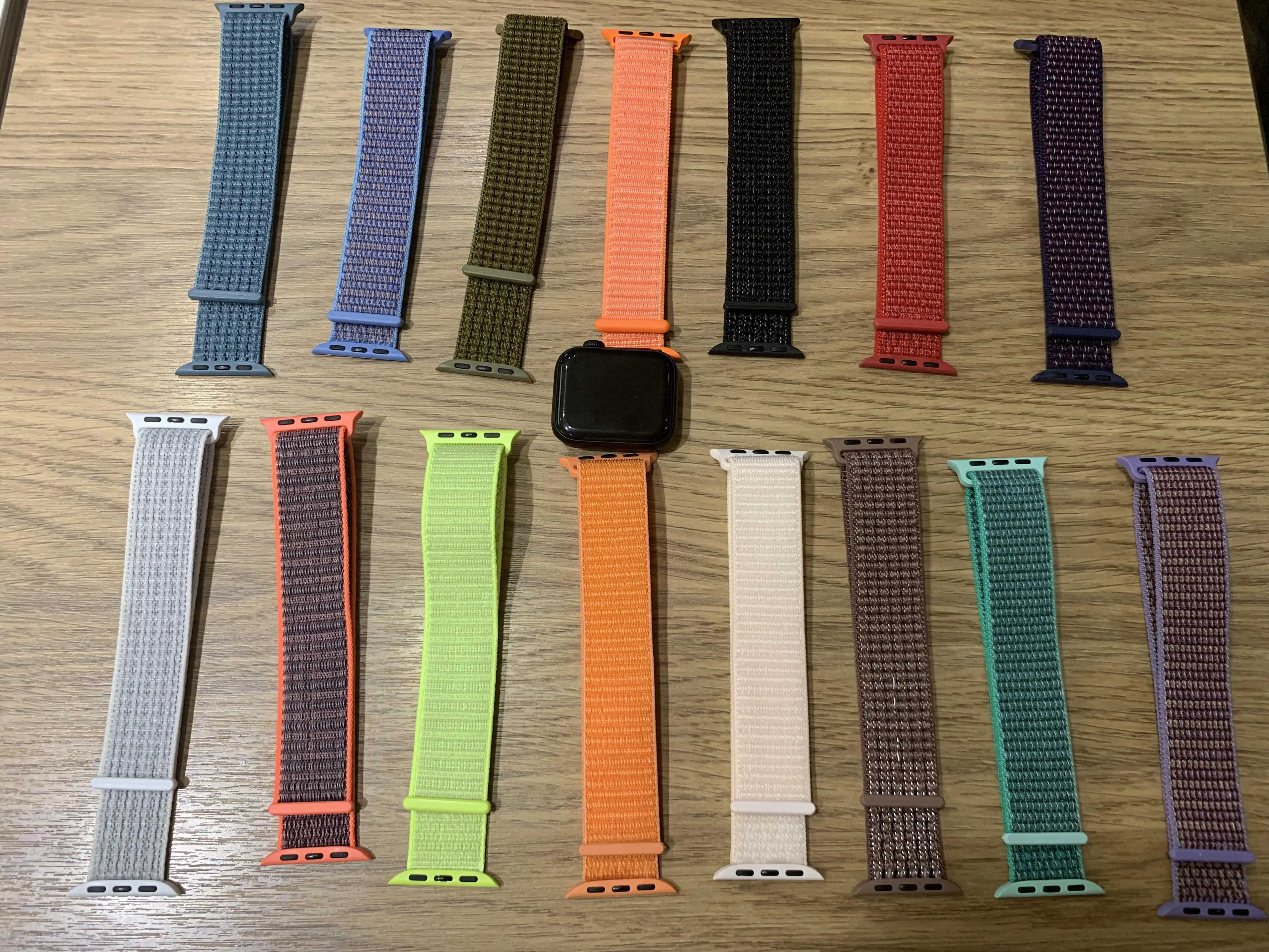 Классический лямка из нейлоновой ткани для наручных часов Apple Watch Series 4/3/2/1 влагостойкий ремешок для часов 40-44 мм ремень для наручных часов iWatch 38 42 мм Длина браслета