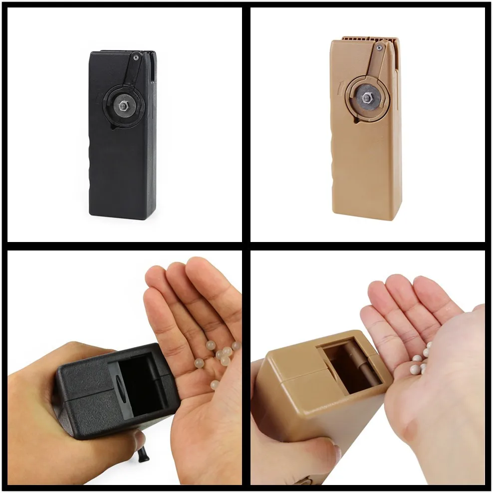 

1PCS Tactical Airsoft Paintball 1000rd Rounds Plastic BB Speed loader M4 Hand Crank Military Fast BB Loader for AEG/EBB Magazine