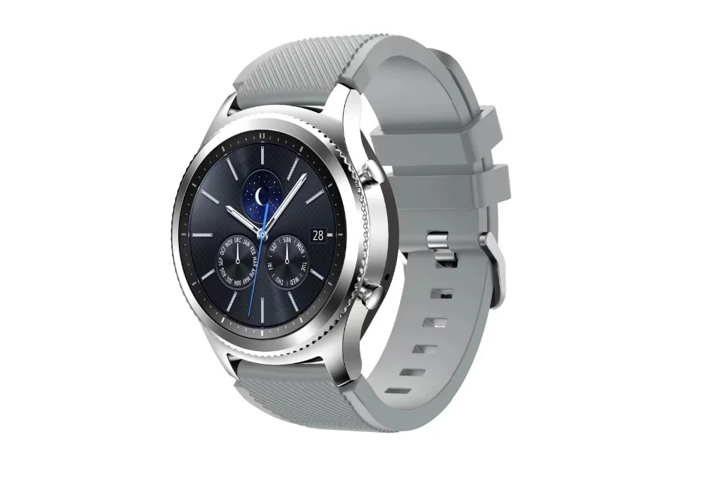 Gear S3 Frontier/классический ремешок для часов, 22 мм мягкий силиконовый ремешок для замены часов для samsung gear S3