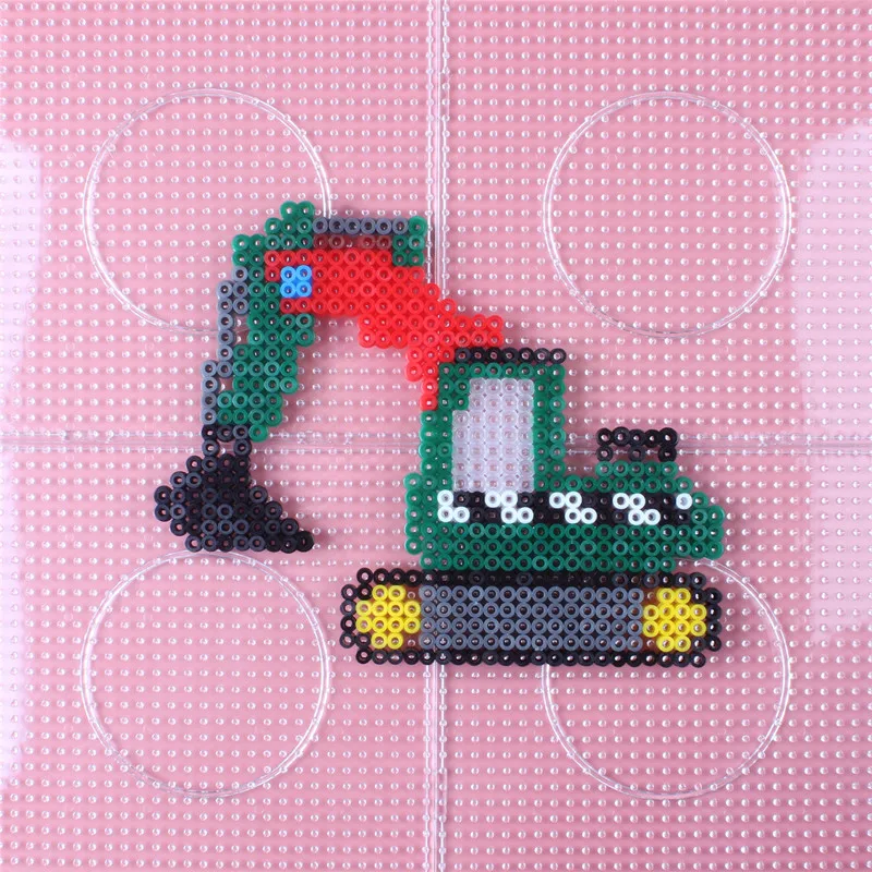 2,6 мм Хама бусина квадратная Pegboard 3D головоломка шаблон для Perler бусины Обучающие игрушки предохранители бусины головоломки Perle de Хама