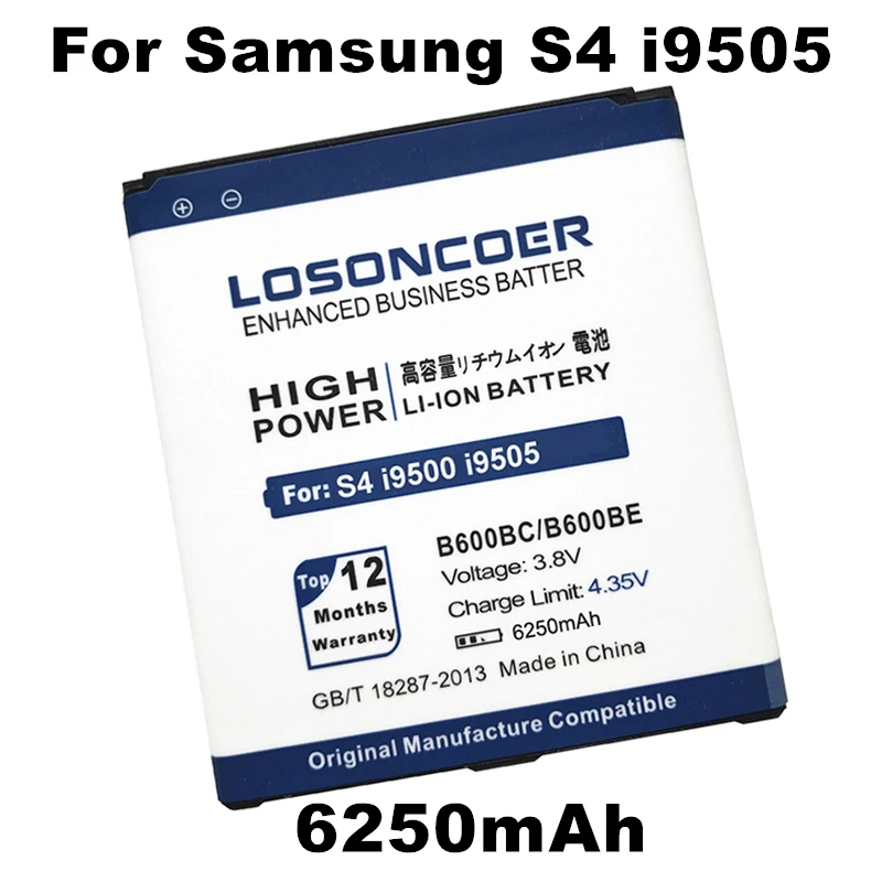 6250 мА/ч B600BC B600BE B600BU для samsung S4 Батарея i9502 i9508 i959 i9158 i9506 Активный i9295 i9505 i9500 Grand 2|mobile