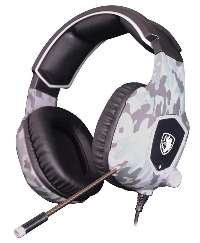 Camouflage gray Проводное управление умные Игровые наушники классический Камуфляжный цвет профессиональный E-sport всенаправленный HD Микрофон Стерео шумоподавление - Цвет: Camouflage gray