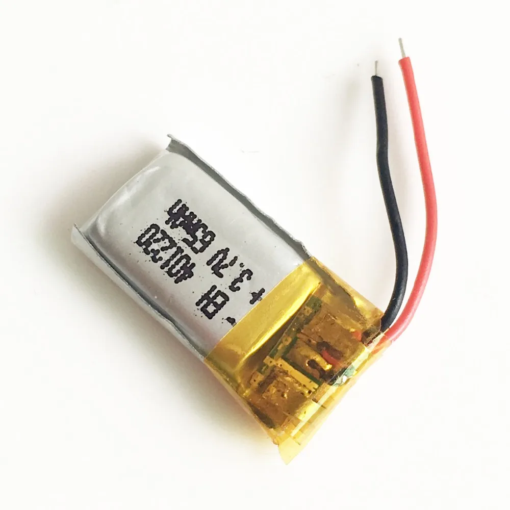 2 шт. 3 7 В 65 мАч 401220 литий полимерная LiPo аккумуляторная батарея li ion для Mp3 PAD DVD