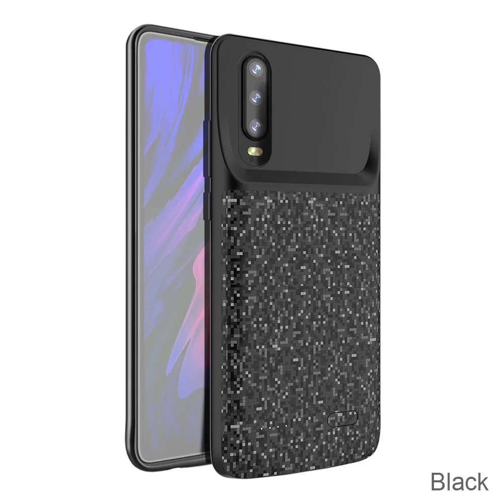 Черный XGODY 4700 мАч чехол для батареи huawei P30 анти шок Банк питания зарядное устройство чехол для huawei P30 портативный внешний аккумулятор чехол - Цвет: Черный