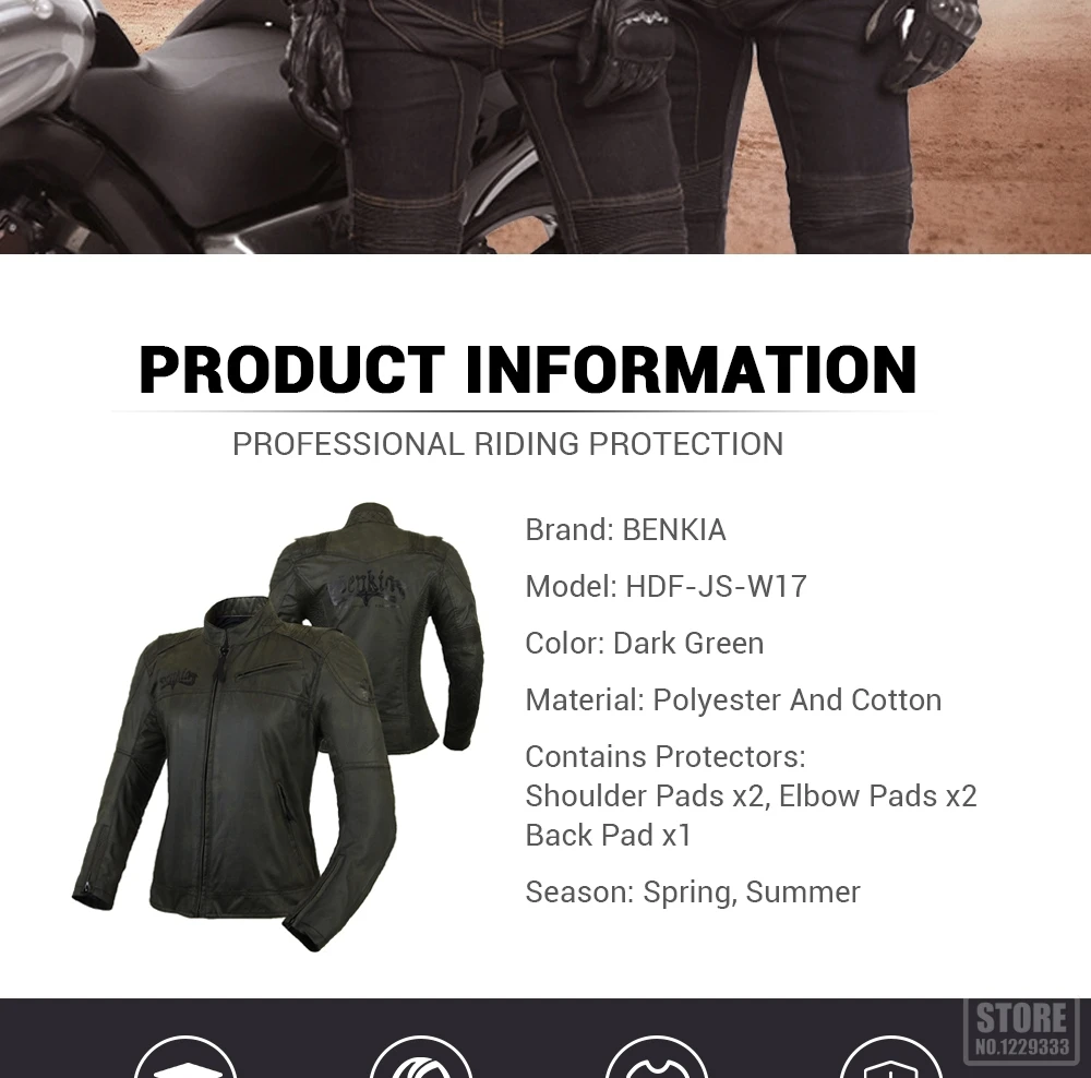 BENKIA женские мотоциклетные куртки ретро Мото куртка для мотокросса Chaqueta Moto Защитное снаряжение весна осень мотоциклетная куртка для верховой езды
