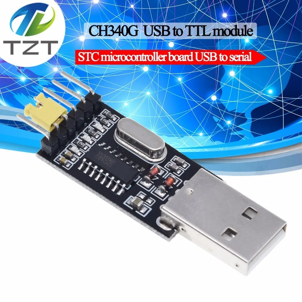 Модуль CH340 с USB на TTL CH340G небольшая пластина для щетки плата микроконтроллера STC