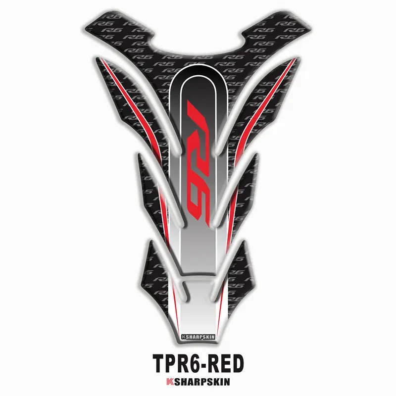 Мотоцикл 3D топливный бак pad Наклейка защитная декоративная для YAMAHA R6 рыбья кость наклейки - Цвет: 1