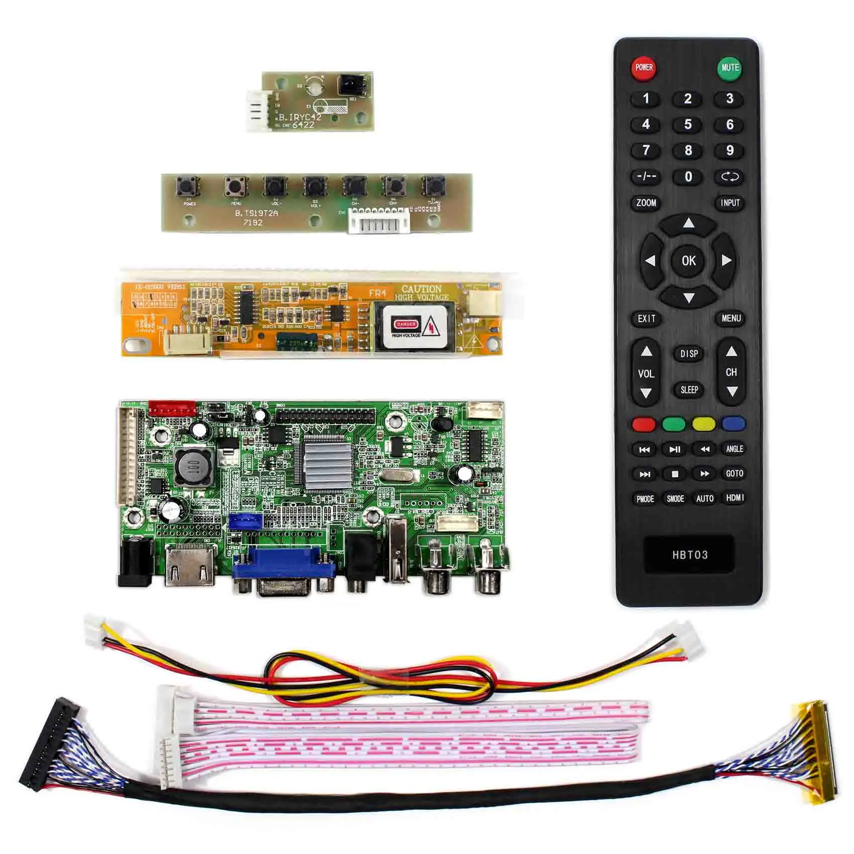 HD MI + VGA 2AV USB аудио ЖК дисплей драйвер платы для 15 4 inch 17 дюймов 1680x1050 LTN154P1 L01 LP154W02