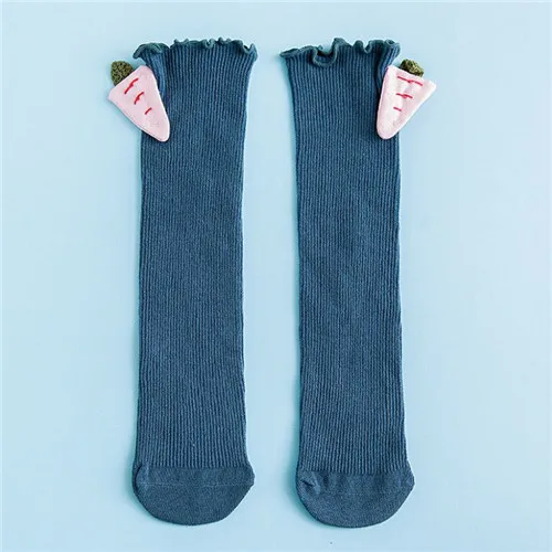 blue carrots Lawadka/Новинка года; хлопковые носки для маленьких девочек детские гольфы в стиле принцессы; Одежда для маленьких девочек; аксессуары - Цвет: blue carrots