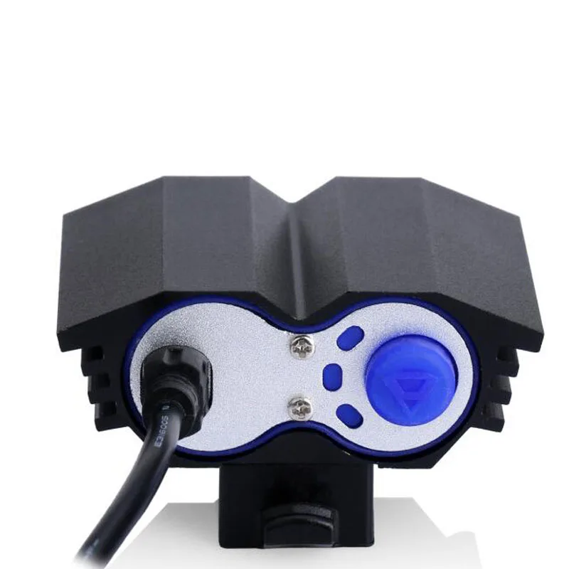 Фонарь налобный велосипедный светодиодный 6400 лм мАч|flashlight for bicycle|2x cree xm-l u22x |