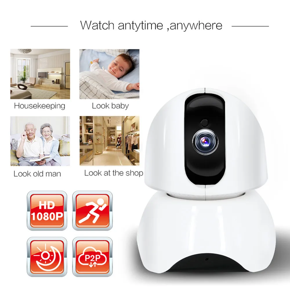 HIPERDEAL YHT E22 Беспроводная HD P2P Видеокамера 2MP 1080P WiFi Сеть ночного видения веб камера Умный дом автоматизация