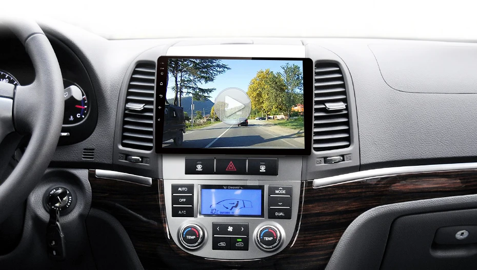 Junsun 2 Din мультимедийный видеоплеер Android 8,1 gps навигационный радиоприемник для hyundai Santa Fe 2 2006 2007-2012 Седан без dvd слота