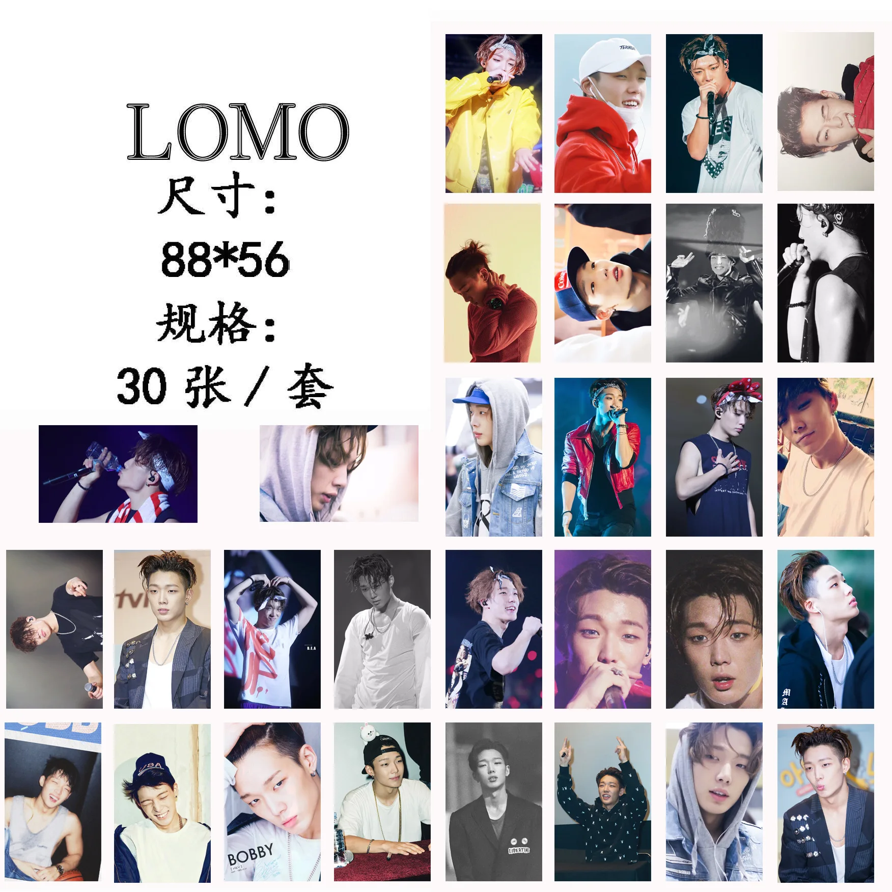KPOP 2018 Горячая открытка IKON фото карты k-pop текст постер + наклейка 30 шт LOMO карта k поп