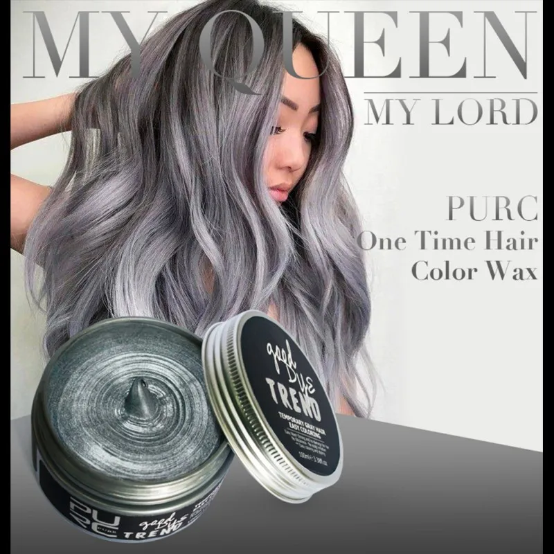 7 цветов временная краска для волос крем сделай сам бабушка серая стиль Харадзюку