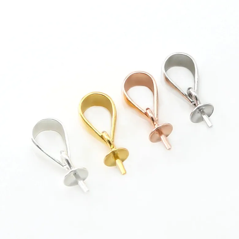 4 шт. булавка для подвесок серебряного цвета|diy accessories|accessories diysilver pendant holder |
