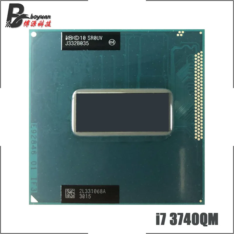 Процессор Intel Core i7 3740QM SR0UV 2 7 ГГц четырехъядерный восьмипоточный ЦПУ 6M 45 Вт Разъем
