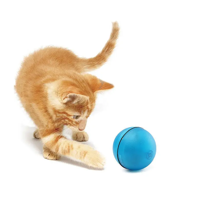 Funny Cat Dog Pet LED Light Laser Ball Teaser Exercise Automatic Interactive Toy cat ball toys | Дом и сад