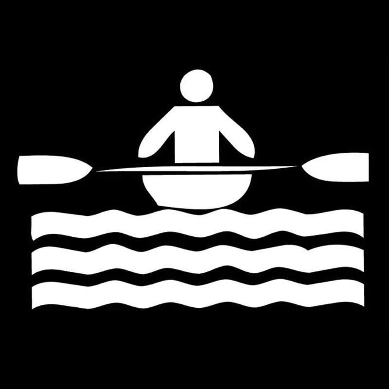 16 4 см * 11 2 каноэ река Спорт модный Декор автостайлинг Автомобильная наклейка