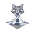 Женский танцевальный костюм, серебристый комбинезон для танцев на Пилоне, Gogo, костюмы для танцев