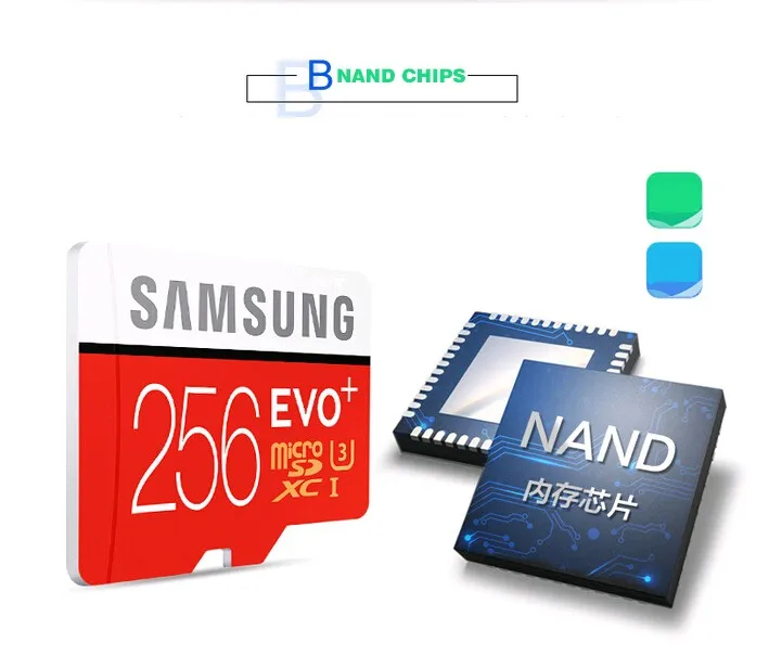 SAMSUNG EVO Plus класс 10 карта памяти micro sd 256 ГБ 95 МБ/с./с водонепроницаемый TF Memoria Sim Транс