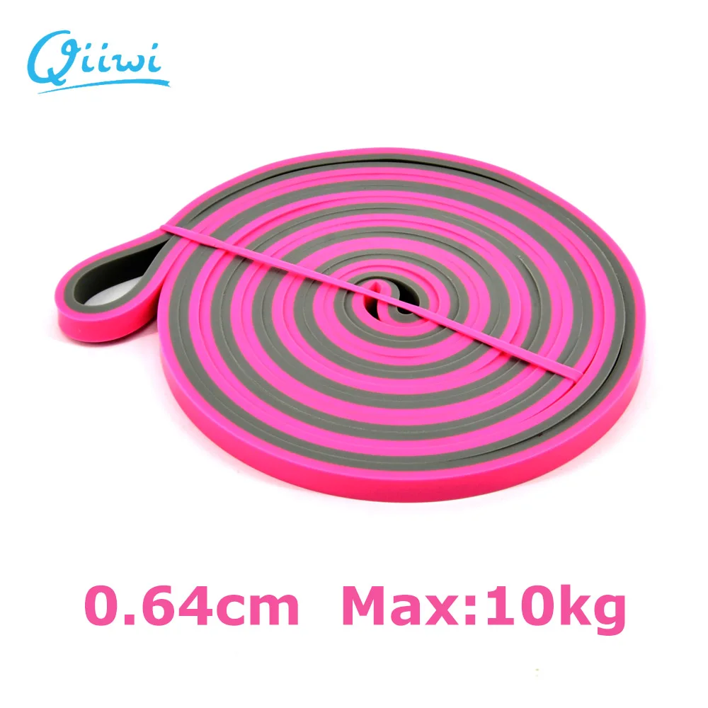 Pink Dr. Qiiwi 210 см, набор резиновых эластичных резинок для йоги, упражнений, лент, петля для тренировок, фитнес, оборудование для резинки, растягивания тела - Цвет: Pink