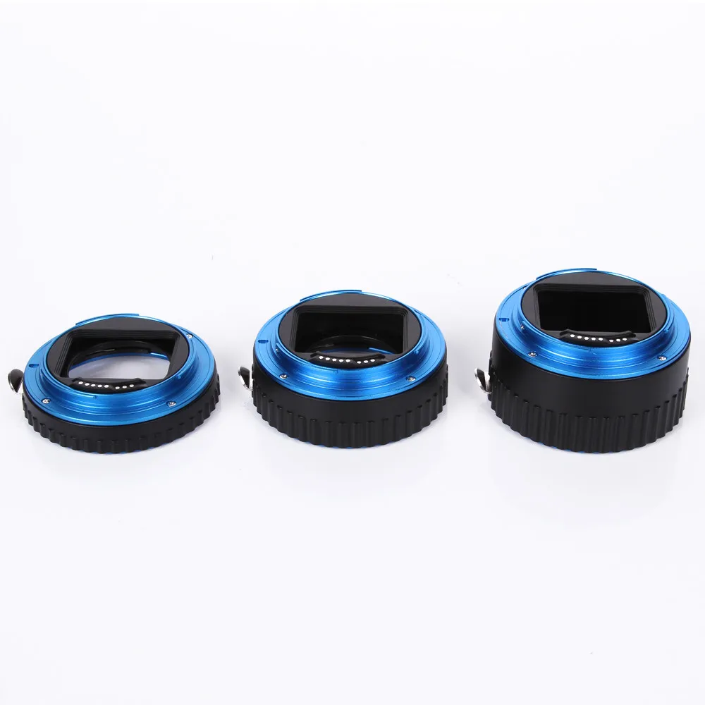 Синее металлическое крепление с автофокусом AF макро удлинительное кольцо для