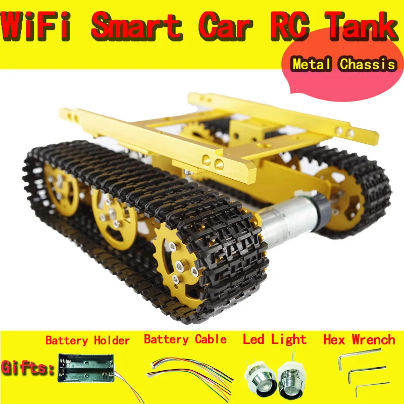 

Original DOIT With Hall Sensor Motors Tank Car Chassis/tracked for DIY/Robot Smart Car Part for Remote Control,Free shipping