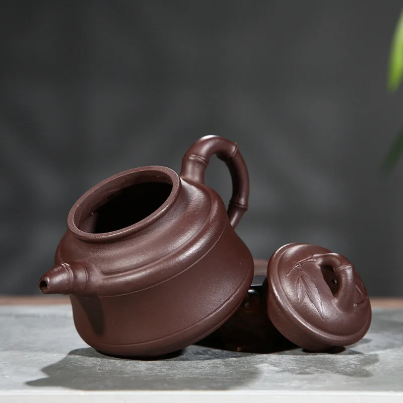 Purple Sand Pot Yixing Yunhai Piece Bamboo Leaf Ding Ore Mud Quality Hand-made Teaware | Дом и сад