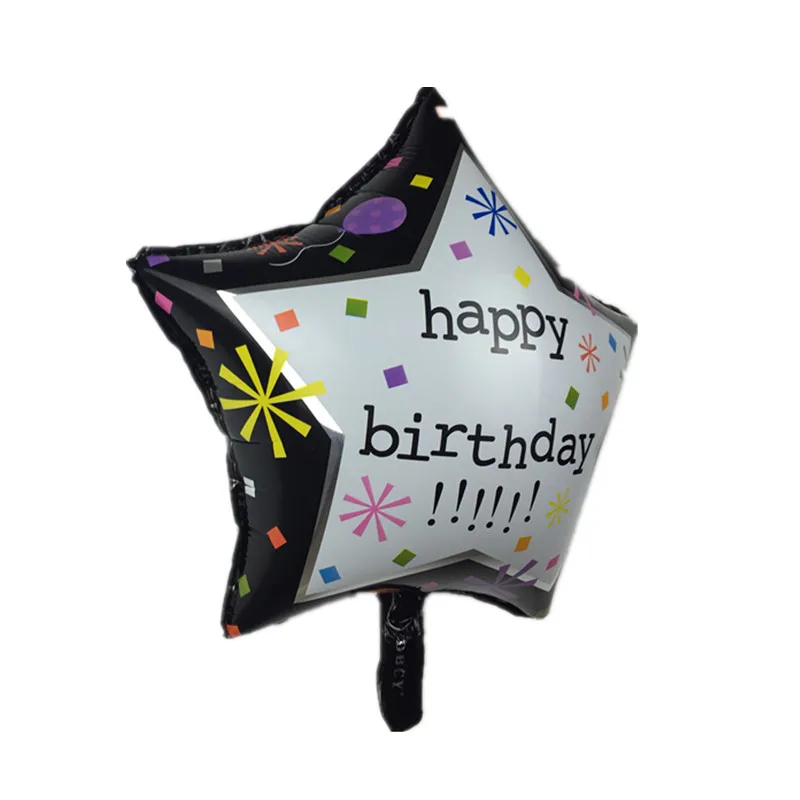 XXPWJ Новый пятиконечная звезда алюминиевые шары с днем рождения Детские игрушки