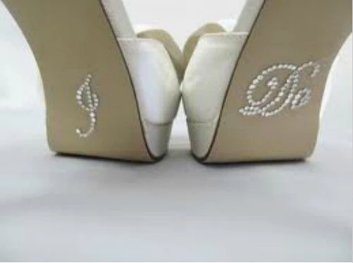 I Do + Me Too набор Свадебная наклейка для обуви Стразы с аппликацией|rhinestone applique|crystal