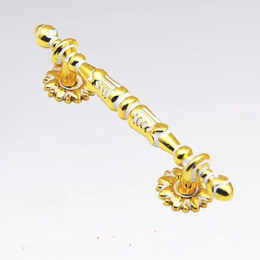 128 мм современный модный роскошный белый золотой шкаф ручки для дверей 64