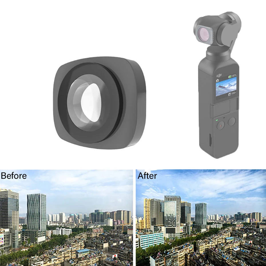 Фильтр для камеры DJI Osmo Pocket Macro Close Up Lens широкоугольный линзы из оптического стекла