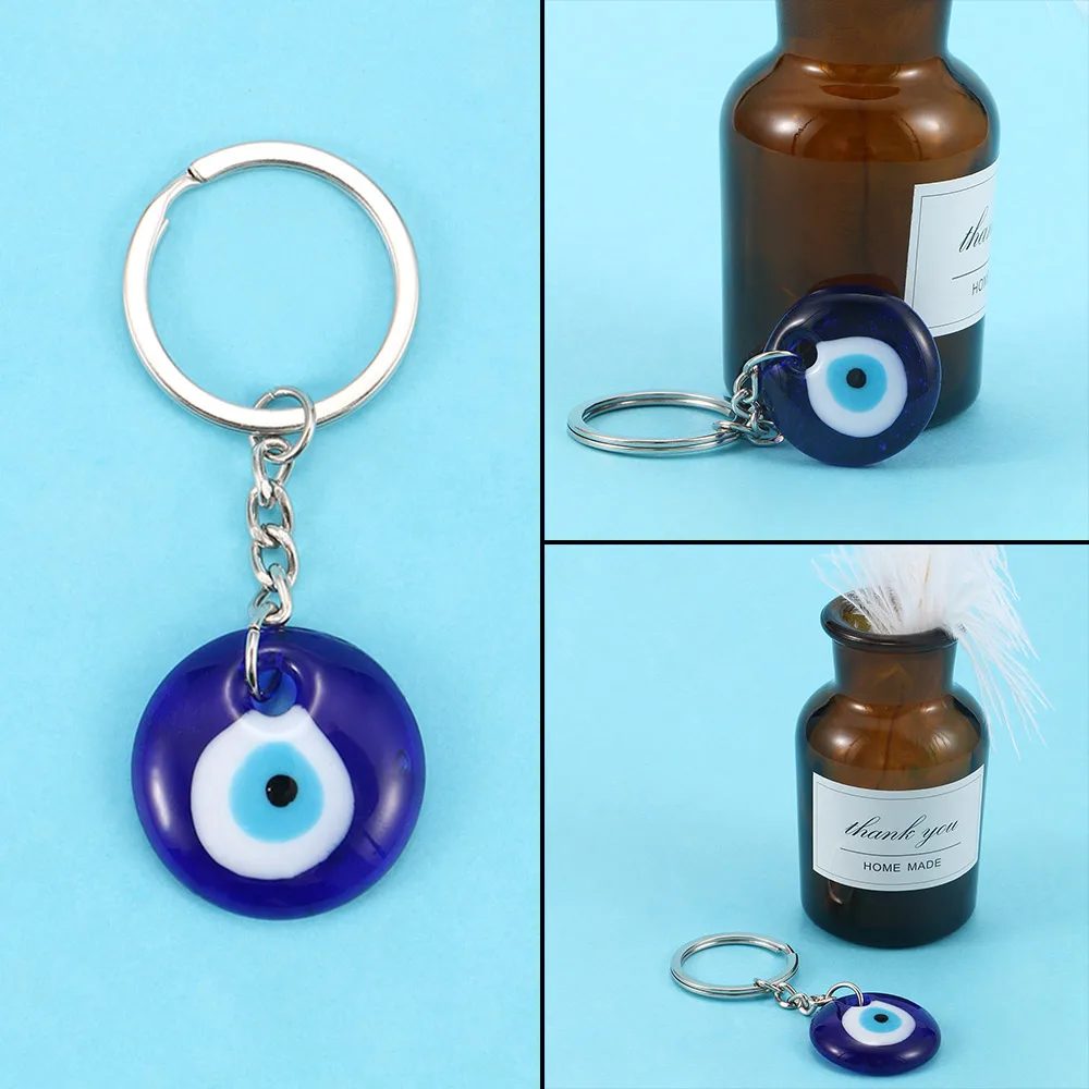 1 шт. брелок в форме синего глаза подвеска сделай сам кулон цепочки для ключей