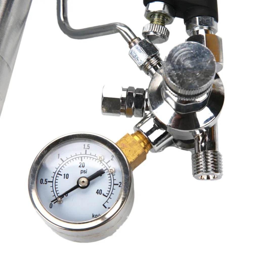 Профессиональный пистолет распылитель с барометром Краскораспылитель