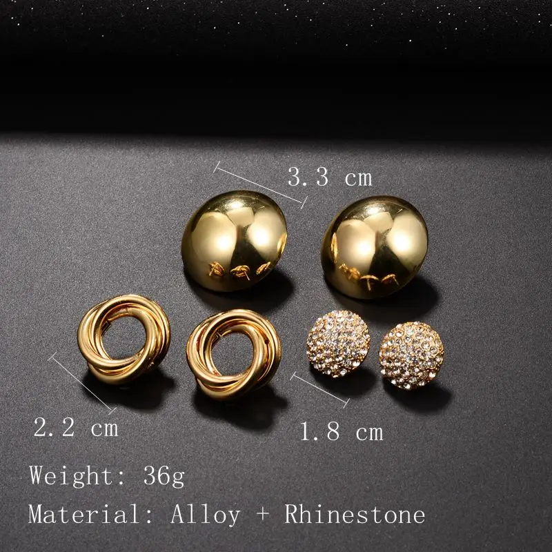 Женский Комплект сережек со стразами DANZE модный для женщин ювелирное изделие