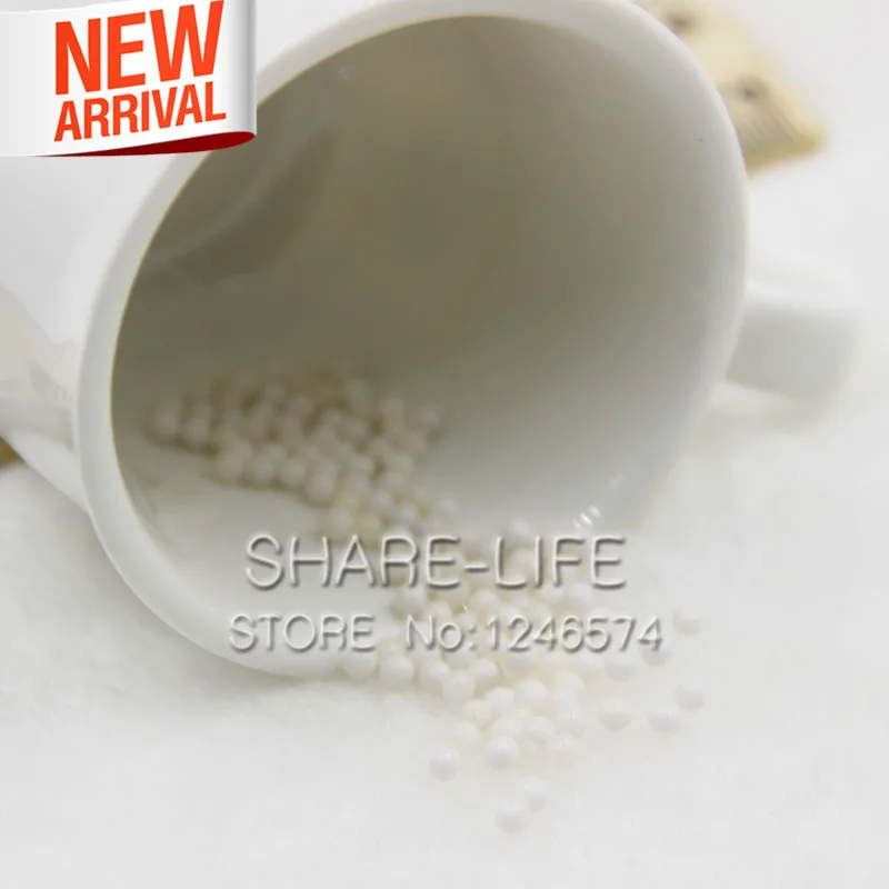 Белый прозрачный цвет кристаллический грунт бусинки шарики из био-геля для