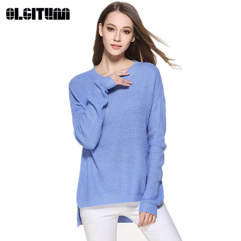 

Autumn Casual Sweater for Female Large Size S-3XL Knitted Women's Sweater Winter Multi-color Optional Ladies Sweater SW827