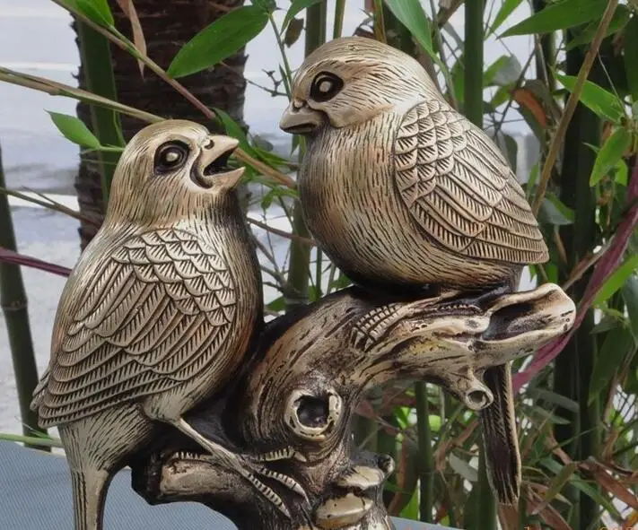 8&quot chinachinesefengshui brasscopper wealth animal lucky Magpie bird luckystatue | Дом и сад