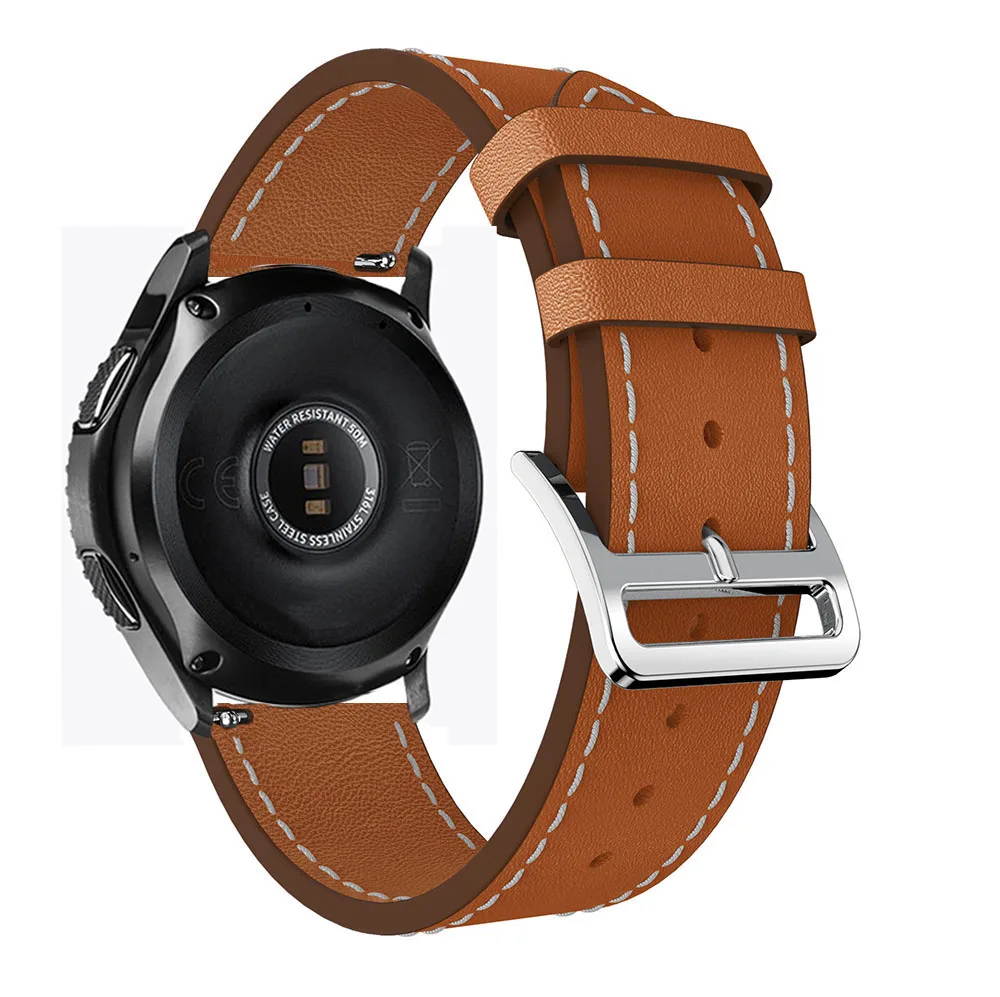 Оптовая цена сменный кожаный браслет для часов Samsung Galaxy Watch 46 мм аксессуары