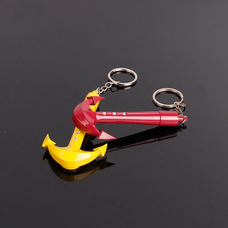 Anchor Shape Metal Pipes Tobacco Pipe Keychain Smoking Smoke Detectors Pendant Grinder Narguile Hookah Mouthpiece | Дом и сад