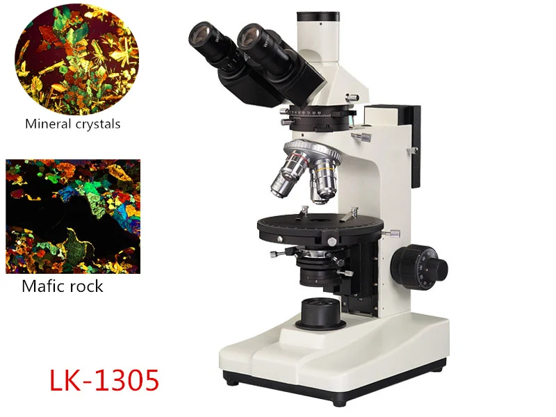 Поляризованная светильник вая микроскопия для прохождения и отражения стекла |