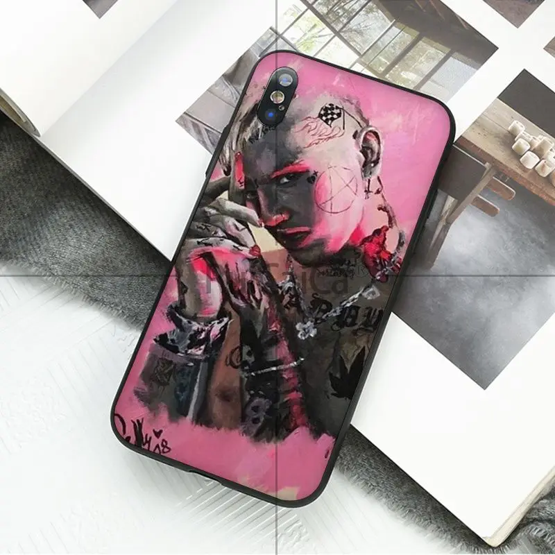 Ruicaica рэпер Lil Peep черный мягкий чехол для телефона для iPhone 5 5Sx 6 7 7plus 8 8Plus X XS MAX XR