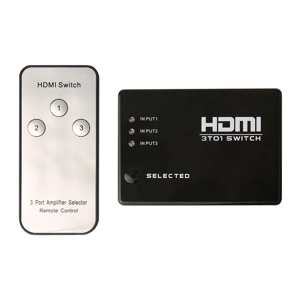 RobotSky HDMI коммутатор 3 порта 1080P видео HDMI переключатель сплиттер ИК пульт дистанционного управления для HDTV PS3 DVD высокое качество