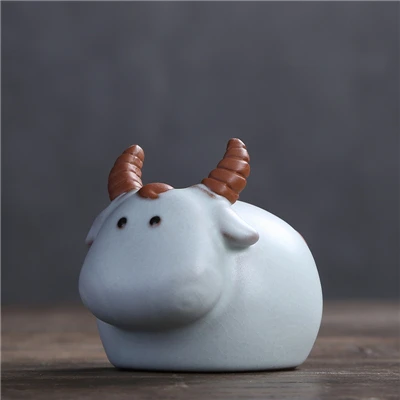 Ox Китайский Зодиак, а именно: крыса, бык, тигр, кролик, дракон, змея, лошадь, коза, обезьяна, петух, собака и свинья ruyao фарфоровый чайный питомец - Цвет: Ox