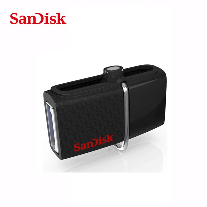 Флеш накопитель SanDisk с двойным USB 3 0 SDDD2 100% оригинал флеш OTG флешки накопители 130 м/с